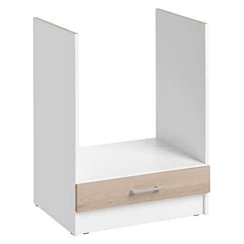 Cuisineandcie - Meuble pour Four encastrable Eco Chene Naturel L 60 cm