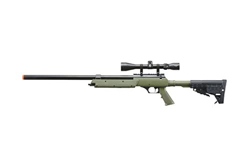 Powerful MB13 APS SR-2 Metal Bolt Airsoft 450 FPS Single Bolt Action Sniper Rifle with 3X Scope, Speed Loader and 0.20g 6mm BBS, Color Green