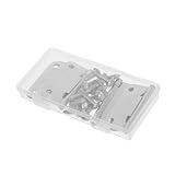 DIYEAH Türscharniere Edelstahl Kühlschrankscharniere Edelstahl Kühlschrankzubehör Kühler Reparatur scharniere Bandscharnier Ersatz Kühlschrankscharniere Kühlerdeckelscharniere
