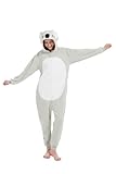 AnmHIwcte Unisex Adult Koala Onesie Funny Halloween Pajamas Animal One Piece Christmas Cosplay Costumes