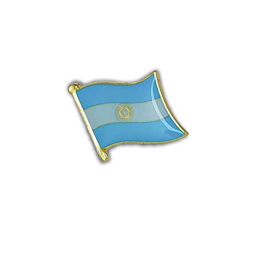 Clj Charles Le Jeune Pin's Drapeau Argentine Flottant - Argentin - Drapeaux - qualité de finition - Epingle - Broche - Badge - PINS AMERIQUE DU SUD