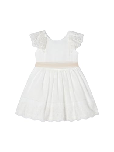 Robe en lin Mayoral fille écru anti-transpiration 3 ans 98cm