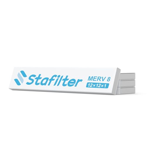 12x12x1 Filter Refills, 4 Pack MERV 8 Refills Paper Only for Stafilter Reusable Frame (Without Frame)