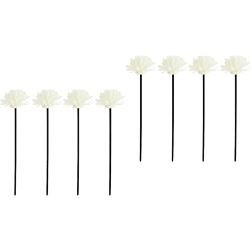 RORPOIR 8pcs Diffuser Flower Sticks for Essential Oils Rattan Sticks Home Decor Fragrance Enhancement for Living Room Bedroom Kitchen Bathroom