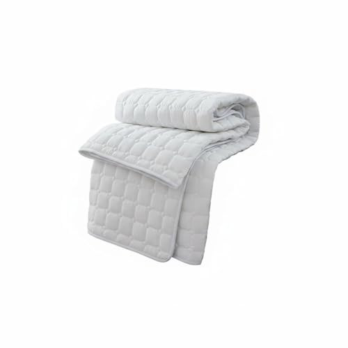 MagiDeal Protector de Colchón con Diseño Acolchado Superficie Suave Hipoalergénica y Lavable Extensión para Camas Adecuado para Hoteles Casas de Huéspedes Dormitorios, 135x200cm, 120G Fino