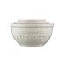 Mason Cash Innovative Kitchen Stoneware Nesting Measuring Cups, Set of 3, White/Grey/Pink