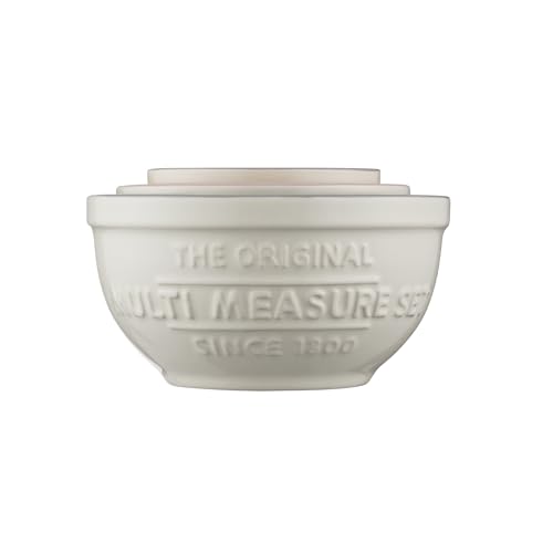 Mason Cash Innovative Kitchen Multi-Measure Set | Measuring Cups & Spoons in 1 | Includes 1, 1/2, 1/3, 1/4 Cup, Tablespoon & Teaspoon