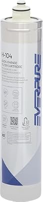 Pentair Everpure H-104 Quick-Change Filter Cartridge, EV961211, For Use in Everpure H-104 Drinking Water System, 1,000 Gallon Capacity, 0.5 Micron