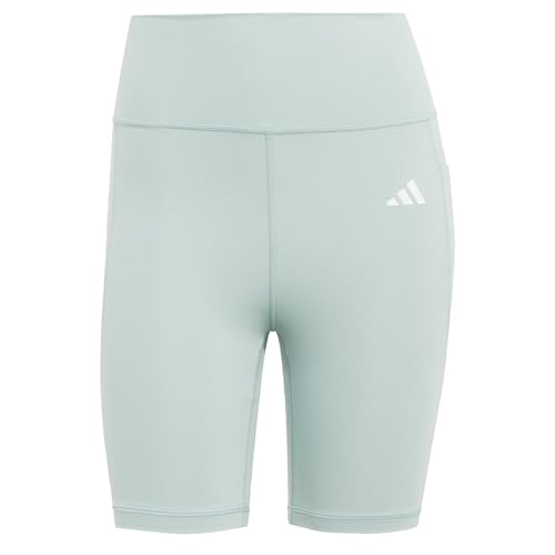 adidas Women's Optime Essentials Stash Pocket 7inch Short Leggings, Wonder Sage, L
