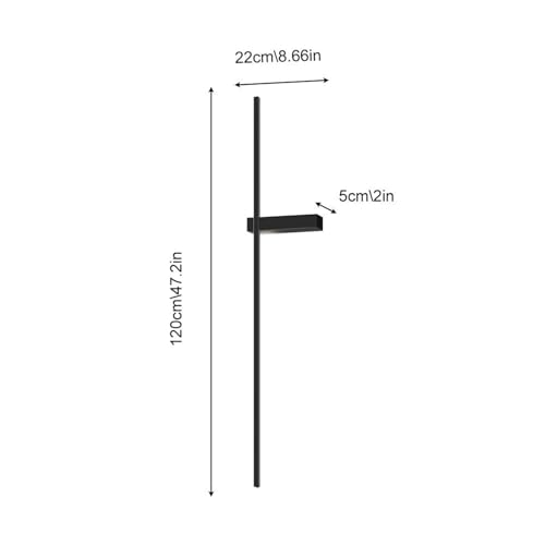 Aplique de pared lineal LED para sala de estar con tira larga regulable de aluminio 7