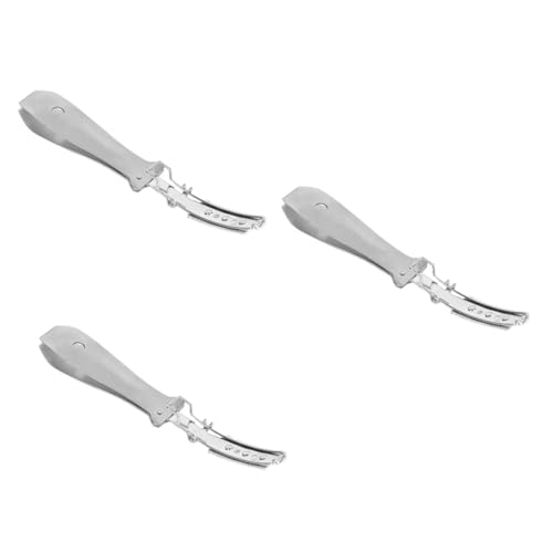 CIYODO 3 Pcs Sturdy Stainless Steel Pig Hair Remover Hair Scraping Device Tweezers Scrapers No Blade for Pigs Animals
