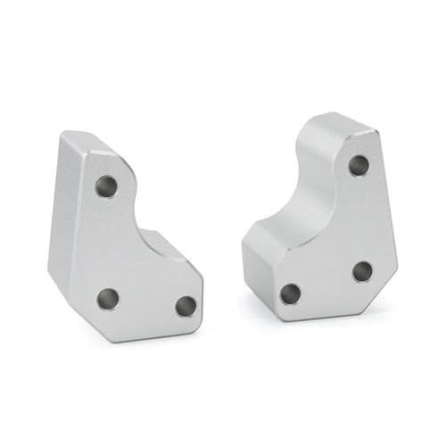 QYQY Motorrad-Lenkererhöhungs-Montagesatz, Erhöhungsadapter Für Kawasaki GTR 1400 ZG1400 Concours 14 2008-2022 Lenkererhöhungs-Verstelladapter(Silber)