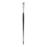 da Vinci Oil & Acrylic Series 7197 Grigio Paint Brush, Slant Synthetic with Bordeaux Ergonomic Handle, Size 12