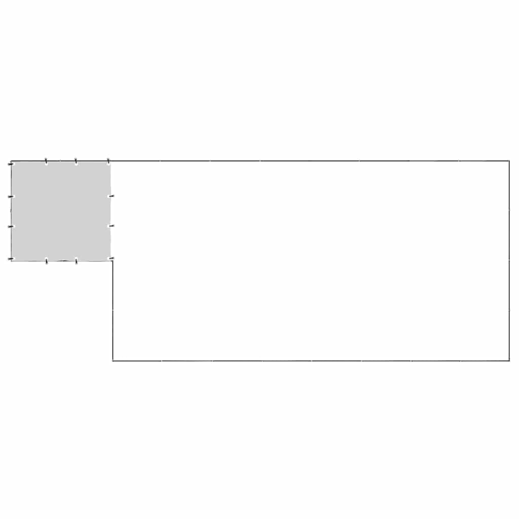 Cuccia per cani con tetto in acciaio, 550 x 220 x 110 cm | Ampio recinto per animali da giardino con robusta griglia in acciaio, tetto in polietilene e porta richiudibile per una