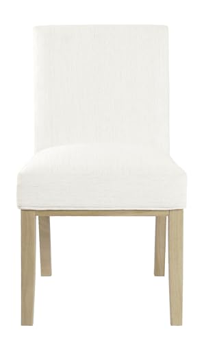 Image of HomePop Kolbe Dining Chair - Stain-Resistant Woven Fabric, 19.5 inch Seat Height (Single Pack)