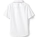 Lands' End Uniform Girls Piped Broadcloth Peter Pan Blouse White/Rich Red Kids 7