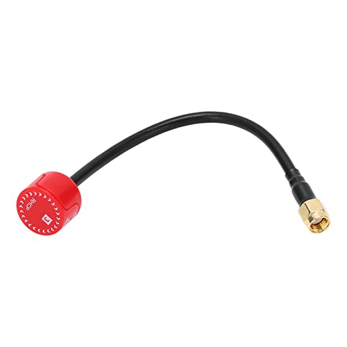 5.8GHz FPV Drone Antenna,Drone Antennas,155mm 2.5 Dbi Antenna with Inner Hole RP?SMA,for RC FPV Hine, Long Range HD FPV Drone Like as Titan DC7 Chimera4 Chimera7(Black)(red), Drone Antennas,5