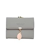 [Dewlily] 三つ折りミニ財布 レディース 10代 20代 30代 韓国ファッション カジュアル コンパクト かわいい 上品 プレゼント 贈り物 チャーム オフィスdy-1522-gr-f