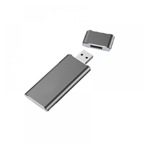 eRgDFS Caja USB 3.0 a M 2 SSD USB3 0 a NGFF B Key Adaptador de Disco Duro B Plus M Key M2 SATA SSD Caja móvil Externa Compatible con 2230 2242 M2(Gray M.2 Case)