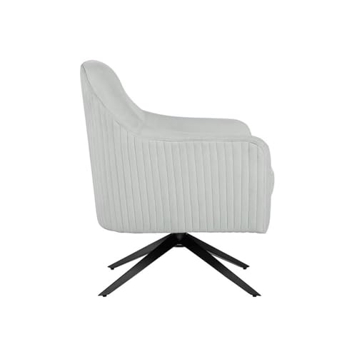 Sillón giratorio Terciopelo Gris claro miniatura 4