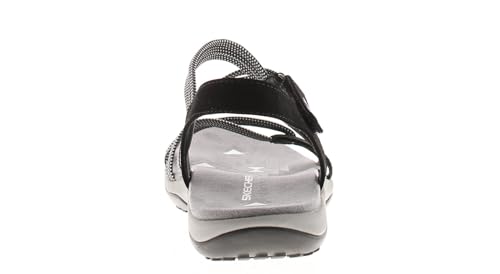 Skechers Reggae Slim Summer Of Fun Black & White Gore/Black Durabuck4