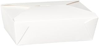 Thali Outlet - 50 x No3 69ozWhite Paper Hot Cold Food Container Box