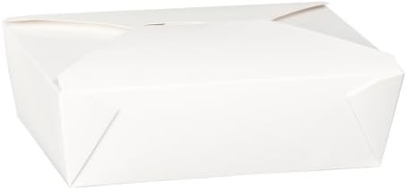 Thali Outlet - 50 x No3 69ozWhite Paper Hot Cold Food Container Box