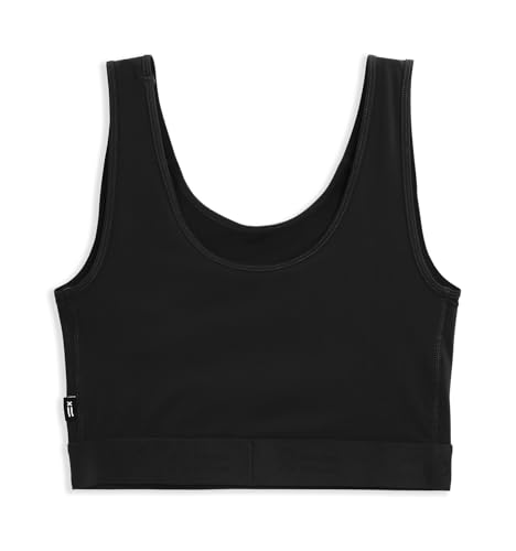 Image of TomboyX Compression Bra Top for Women, Full Coverage Gender Inclusive Bras, Wireless Medium Support Top No Padding Sports Bra