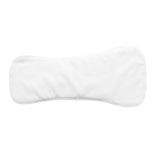 FRCOLOR Four Layer Washable Adult Nappy Reusable Diaper for Elders High Absorbency Water Resistant Napkin Comfortable Cloth Diaper for Incontinence White