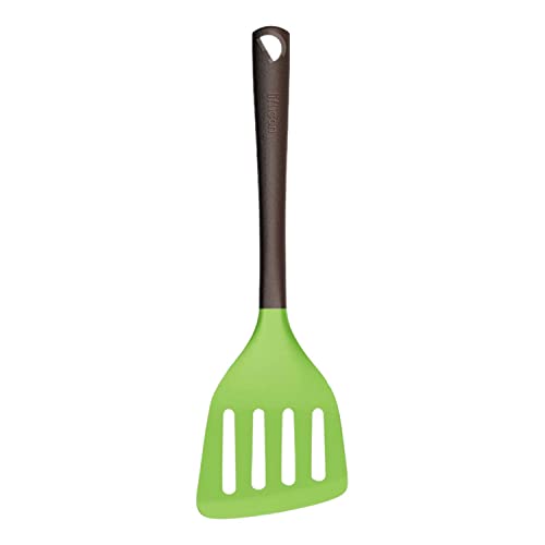 Liflicon Silicone Slotted Turner Spatula Perfect for Fish SpatulaFlipper and Omelet Turner Heat Resistant Up to 446 Degree Fahrenheit Kitchen Utensils Slotted Turner for Cooking-Chacha Slotted Turner