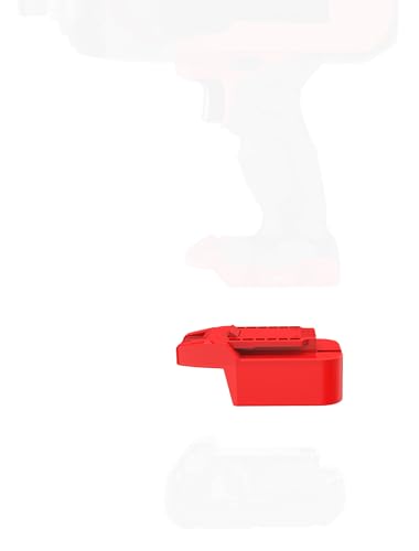 1x Adapter Fits Bauer 20v MAX Cordless Tools - Compatible with Milwaukee M18 (Not Old V18) Red Lithium Batteries- Adapter Only