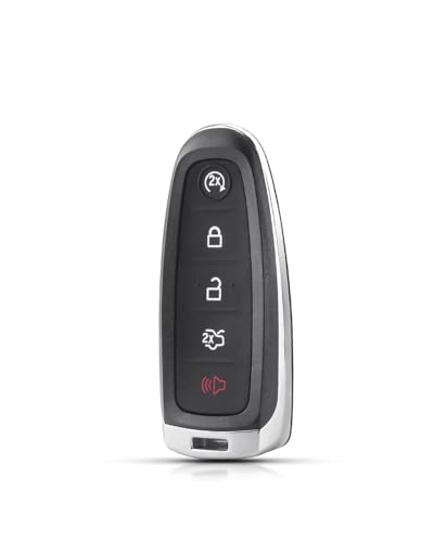 Coque de clé pour Ford Edge boîtier télécommande plip de remplacement 4 boutons