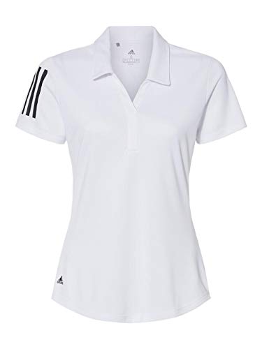 T-shirt de sport Adidas femme grande taille 2XL Floating 3-Stripes blanc et noir