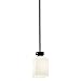 Kichler 42265AVI Brinbourne Light Mini Pendant, Anvil Iron with Satin-Etched Cased Opal Glass