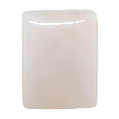 Pierre d'aqeeq blanc hakik de 28,50 carats, un morceau de nature carrée à chérir