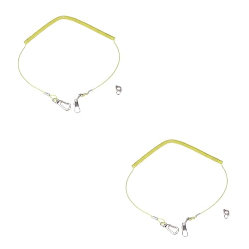 Happyyami 2 Pcs 10 10m Parrot Leash Training Rope Bird Harness Leash for Parakeets Elastic String Claw Ring Bird Harness for Flying Training Random Color