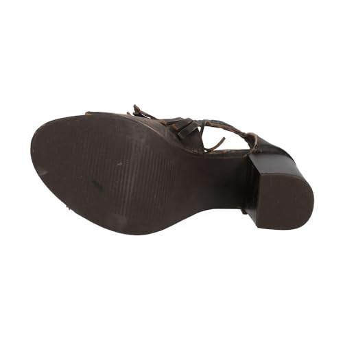 ROPER Womens Bettina Fringe Peep Toe Shootie Pumps Dress Casual Casual High Heel 3" & Up - Brown - Image 6