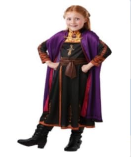 AMERTEER Anna Princess Dress (130 cm) - Anna Fantasy Collection Princess Dress, Toddler Anna Costume, Frozen Anna Dress for Kids