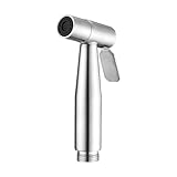 1 douchette à main, pommeau de douche en acier inoxydable, pulvérisateur de bidet pour toilettes, douchette à main, argenté