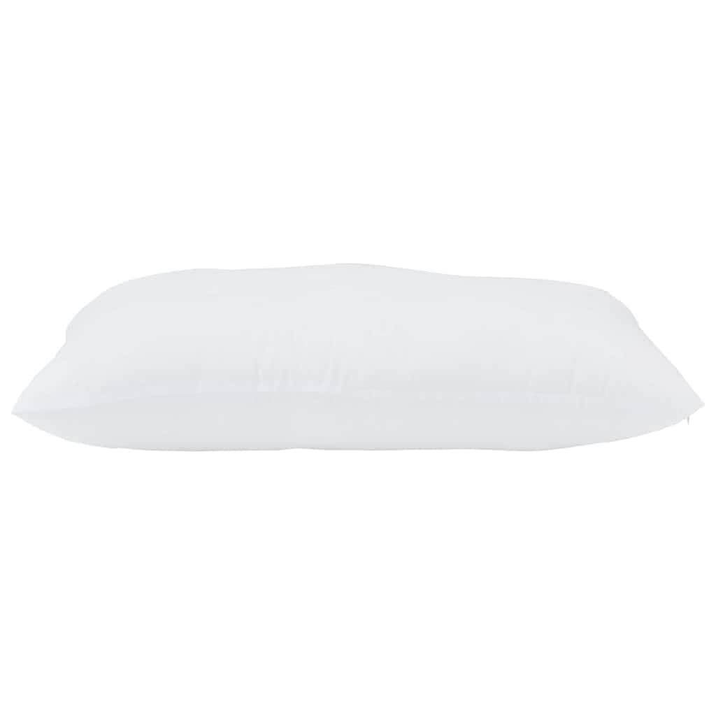 2 almohadas blancas 61 x 41 x 20 cm con relleno de poliéster, suave y transpirable, ergonómicas para dormir de espalda, estómago y de lado, lavables, ideales para relajarse y dormir