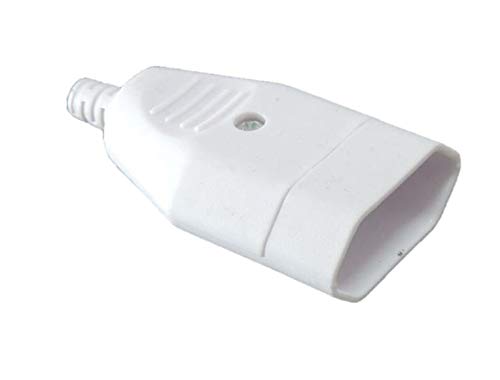 Lichtidee 5 x Eurokupplung weiß Flachstecker Hülse 230Volt Cover