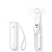 Mini ventilatore portatile JISULIFE, ventilatore portatile 3 IN 1, ventilatore tascabile portatile USB ricaricabile, ventilatore a batteria [14-21 ore di lavoro] con power bank, funzione-bianca