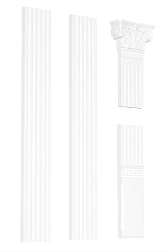 3 M Pilastres Flachsäule Wandsäule Colonne Stuc Mural, PL-01