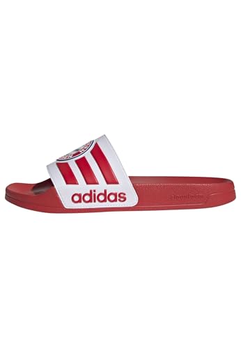 Image of adidas Mens Adilette Shower Arsenal Slides Casual Sandals Casual - Red