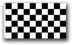 6 ft. Black & White Checker Bicycle Safety Flag with Rear Axle Mounting Bracket