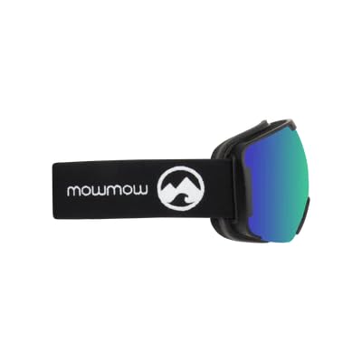 MowMow Vantage Gafas de esquí – Lente fotocromática – UV400 – Mujer – Hombre (Verde)
