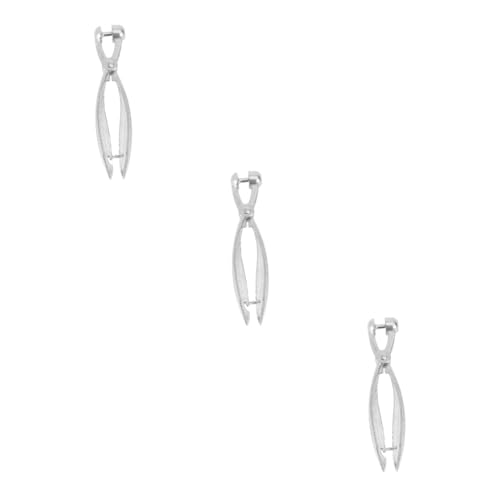 Cabilock 3 Piezas deshuesador de cerezas recolector de frutas tomate durazno cherry pitter Quita huesos de cereza multiusos herramienta descorazonador de cerezas Aparatos de cocina Silver