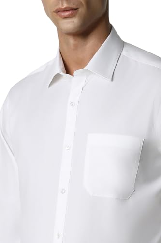 Image of Van Heusen Men Cotton Regular Fit Solid Full Sleeves Formal Shirt