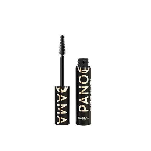 L'Oréal Paris Mascara, Up to 24 Hour Wear, No Clumping, For Fanned Out Lashes, Panoramic Volume, Panorama All Night, Black