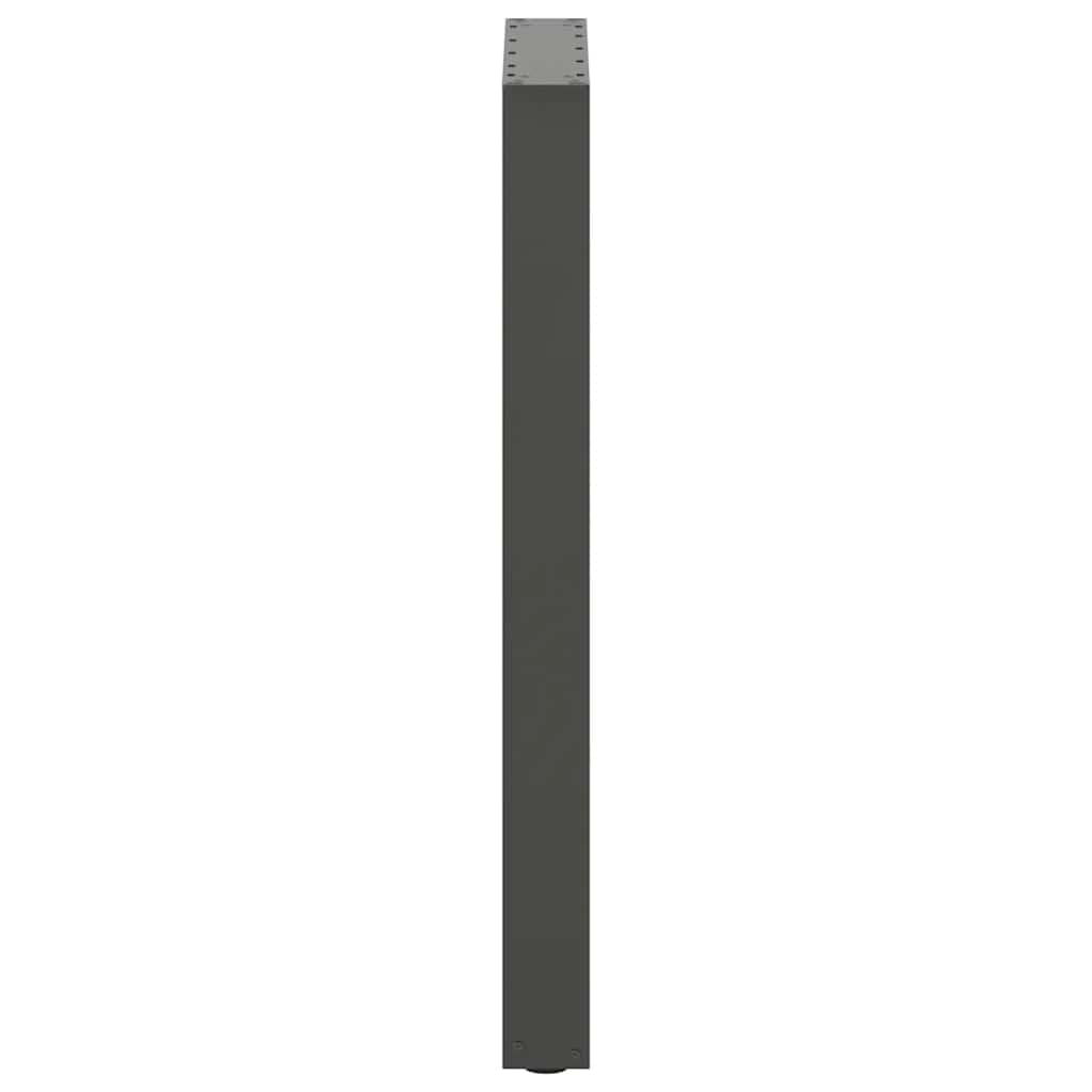 vidaXL Patas para Mesa de Bar en Forma de U (2 Unidades), Antracita, 40 x (90-91) cm, Acero